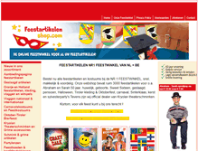 Tablet Screenshot of feestartikelenshop.com
